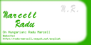 marcell radu business card
